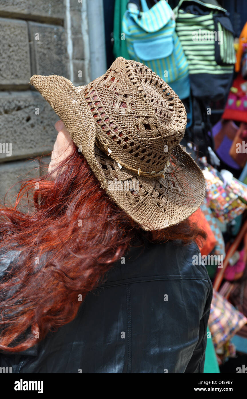 Female cowboy hat hi-res stock photography and images - Alamy