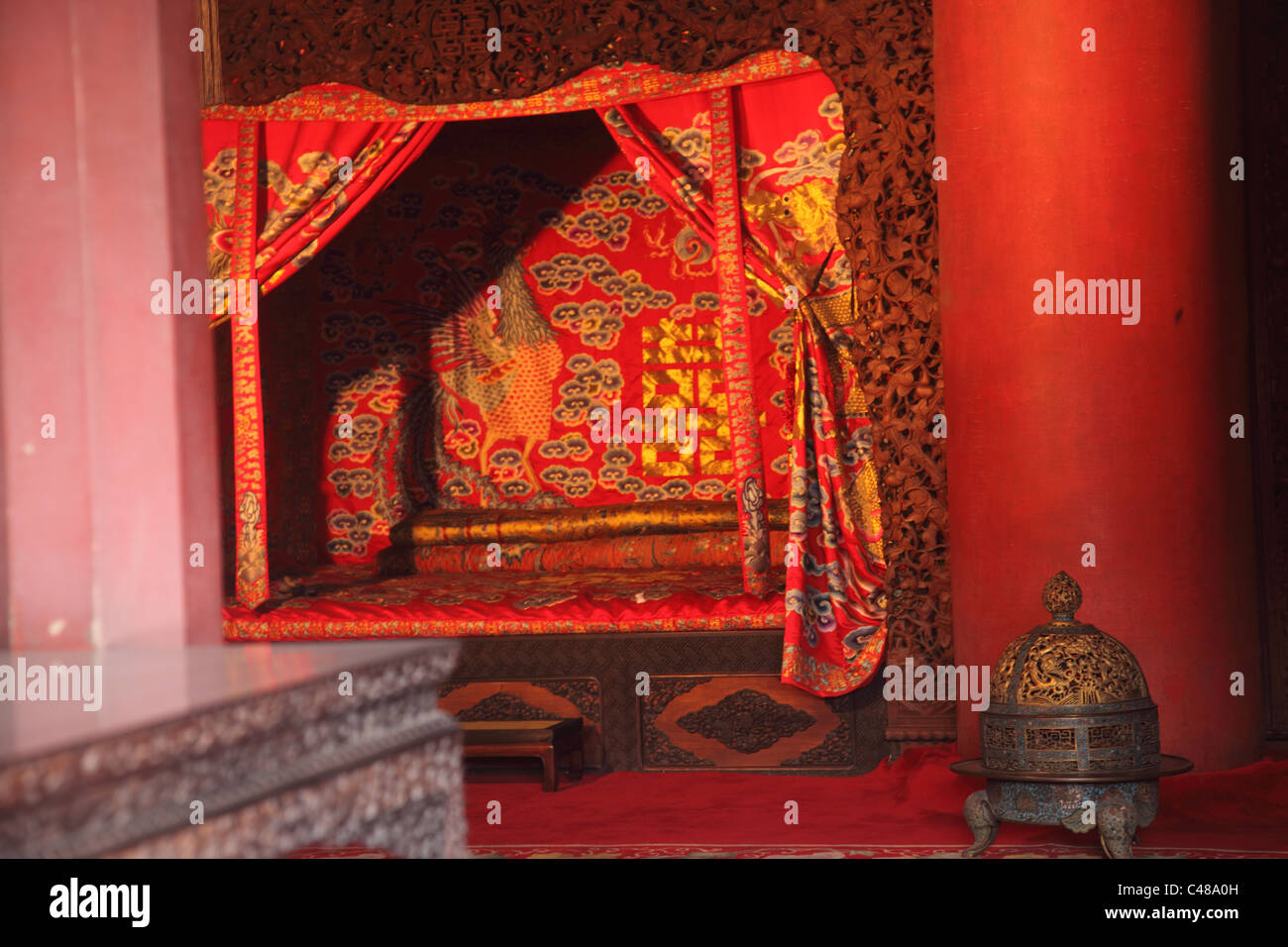 Emperor's wedding chamber, Forbidden City, Beijing, China Stock Photo