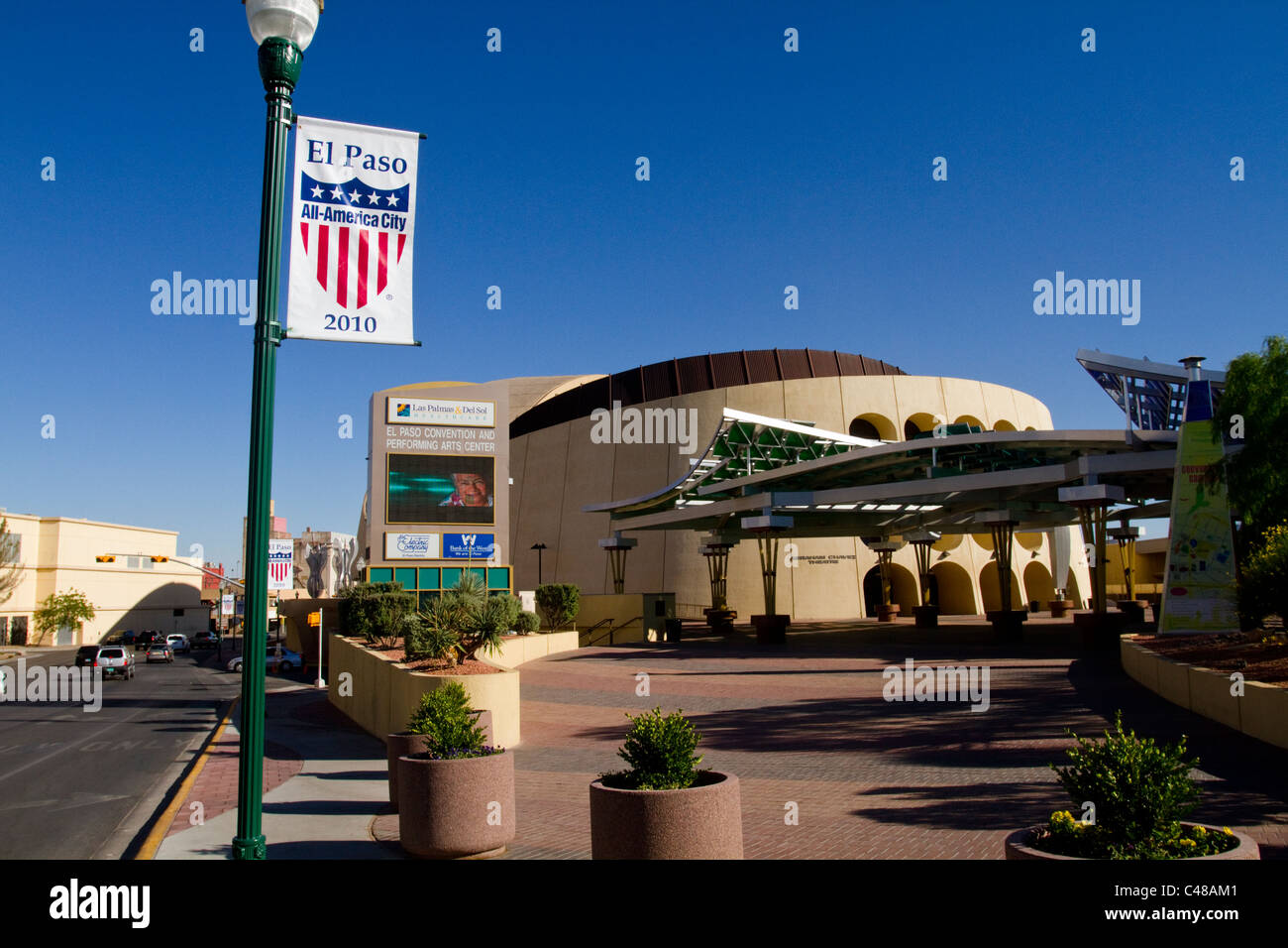El Paso Convention and Performing Arts Center, El Paso, Texas, USA  (editorial only) Stock Photo
