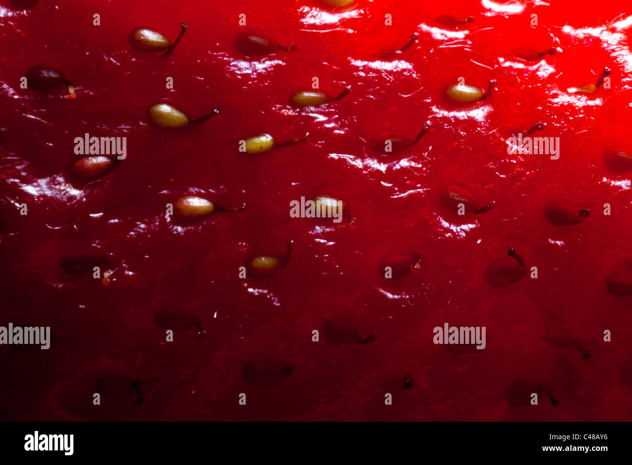 texture of strawberry Stock Photo