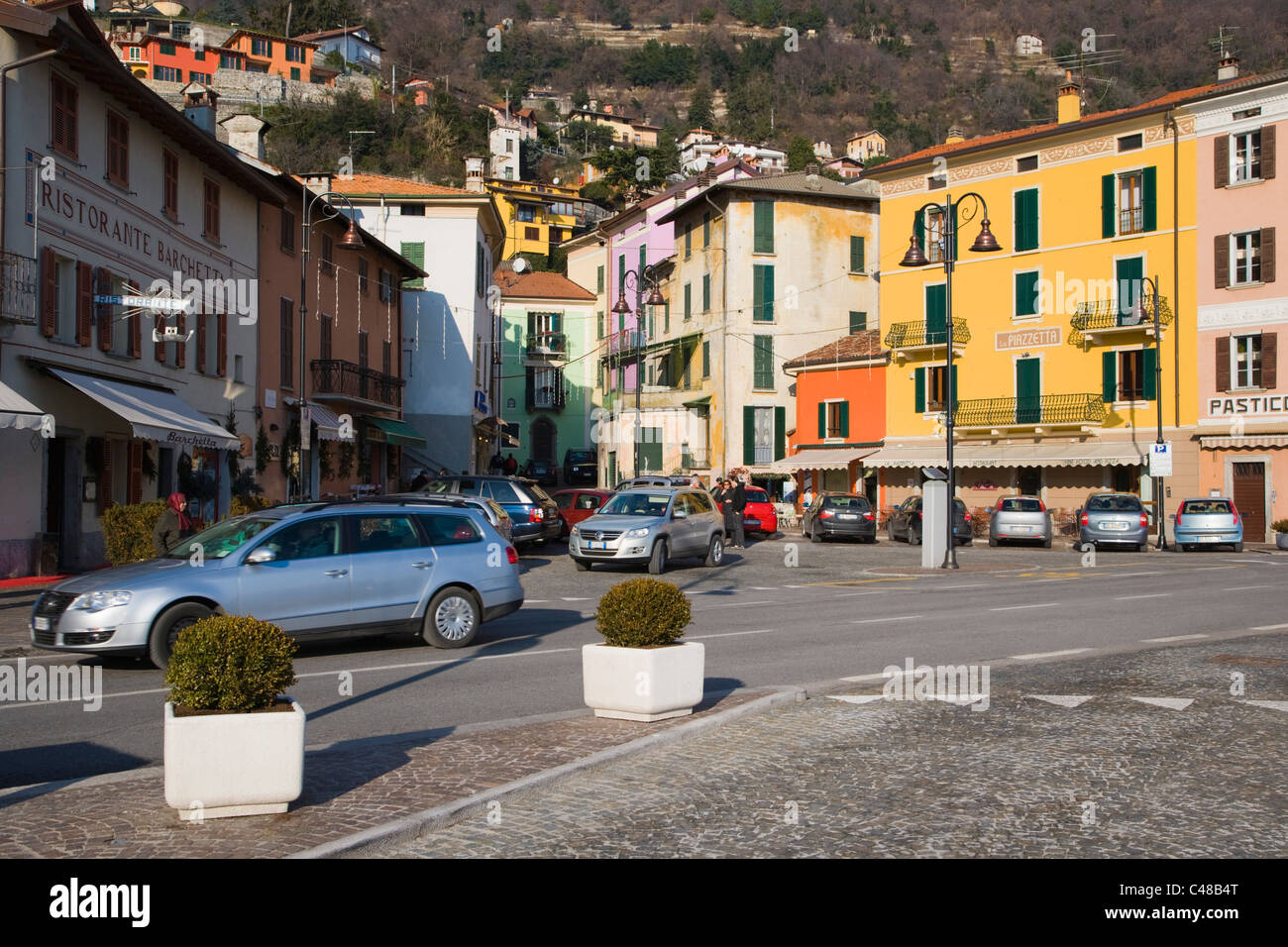 Argegno on Lake Como. Lombardy. Italy. Stock Photo