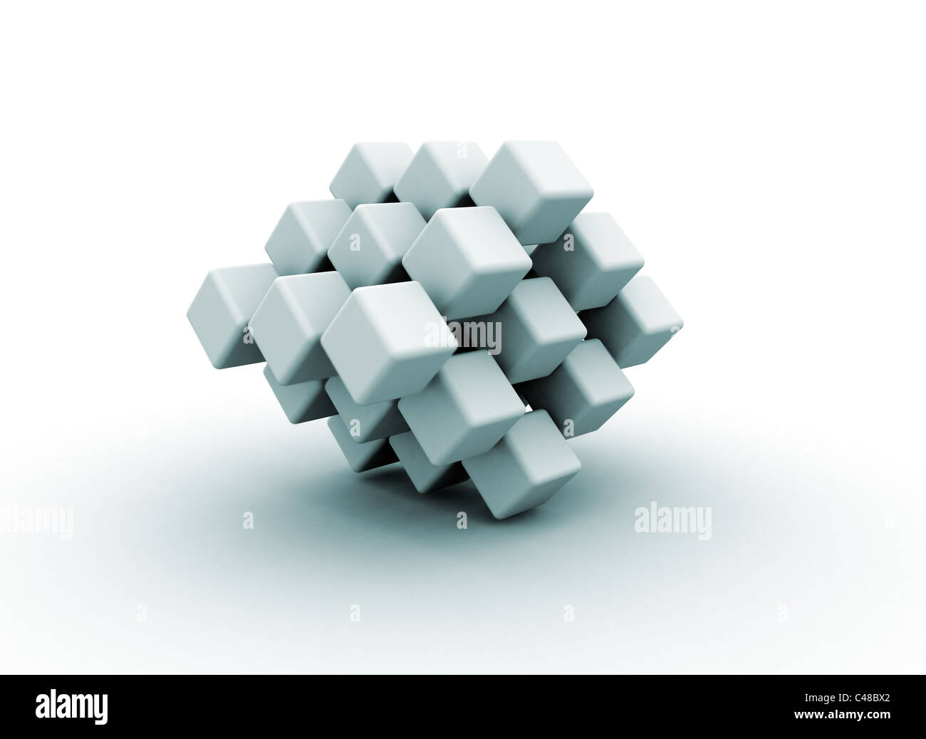 Abstract shape unity concept Stock Photo - Alamy