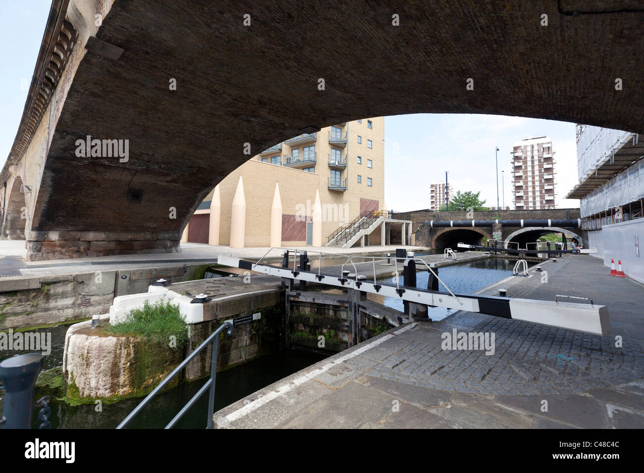 Commercial Road Lock and Docklands Light Railway Viaduct, the Regent's