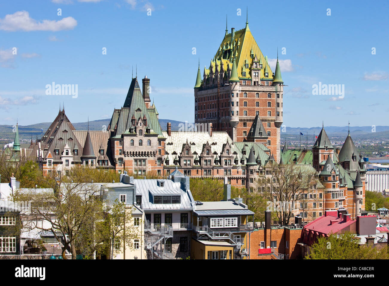 Chateau Frontenac, old town, Quebec City, Canada Stock Photo