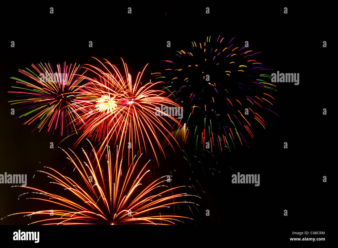 Fireworks Celebration Display, California, USA Stock Photo - Alamy