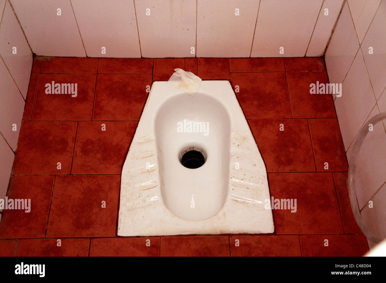 Simple toilet at St. Catherine's Monastery, South Sinai Peninsula, Egypt Stock Photo