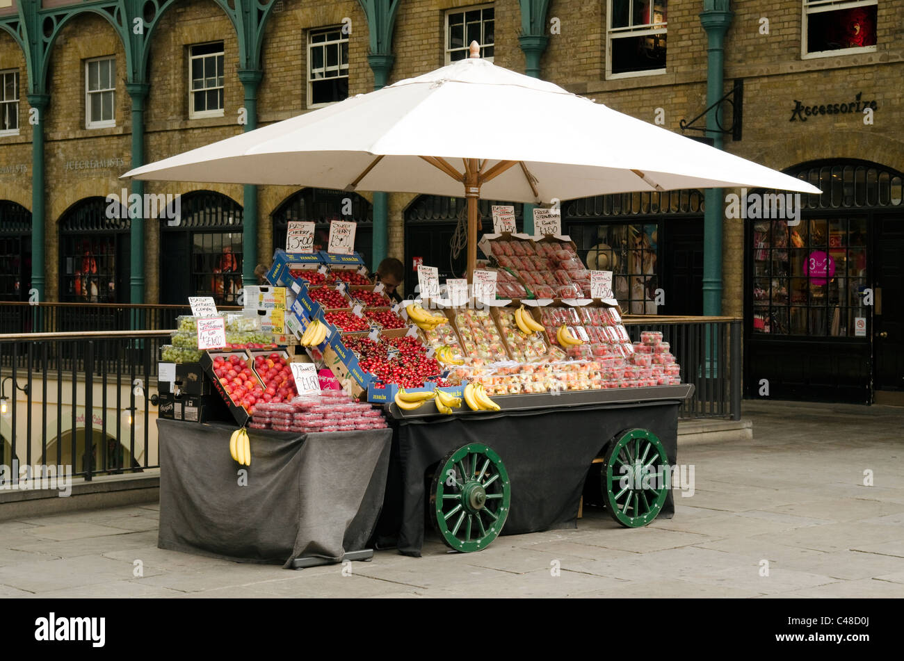 Traditional fruit and vegetable barrow hi res stock photography