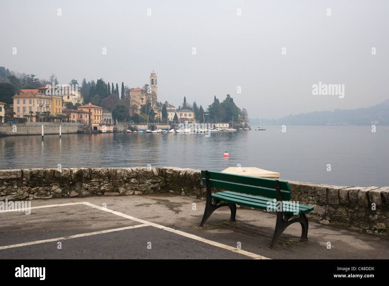Tremezzo on Lake Como. Winter. Lombardy. Italy. Stock Photo