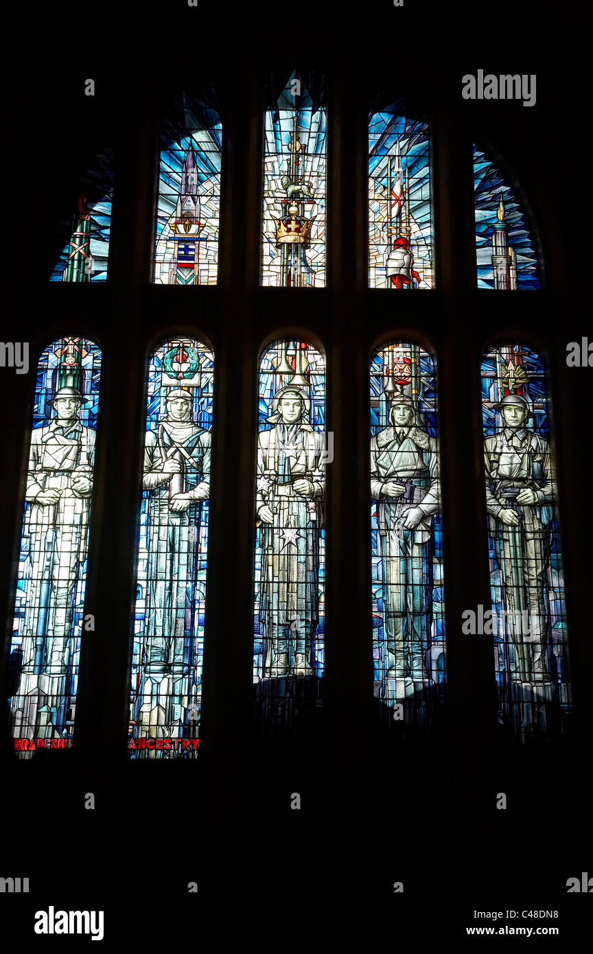 Stained Glass Window of the Armed Forces, Tomb of the Unknown Soldier at the Australian War