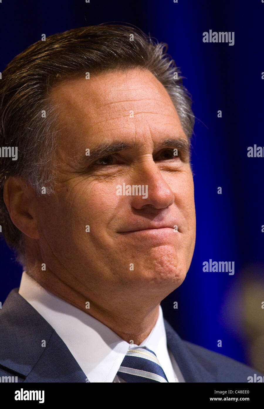 Republican Presidential candidate Mitt Romney at the  CPAC conference in Washington, DC Stock Photo