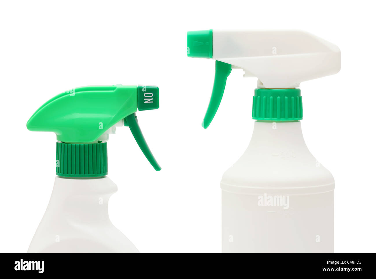 Spray bottle isolated on white background Stock Photo - Alamy
