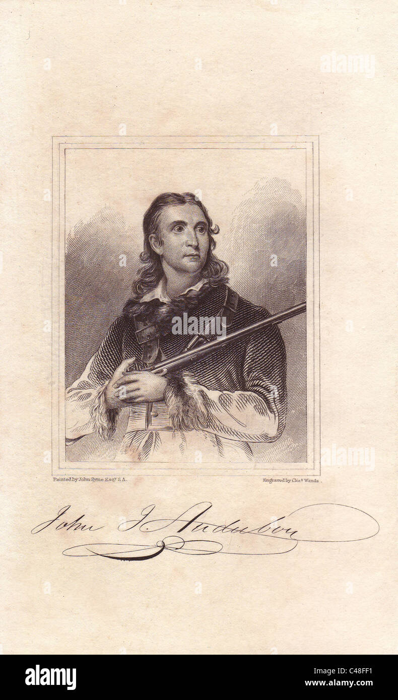 John James Audubon (1785-1851), French-American ornithological artist. Stock Photo