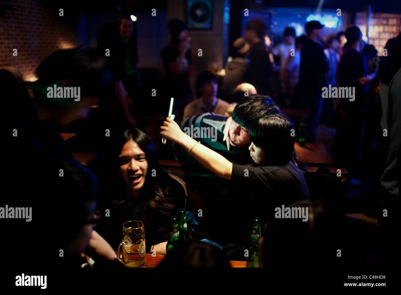 Roxy 99 S Famous All Out Rock Party Rock 4 Free Begins To Turn Up Stock Photo Alamy