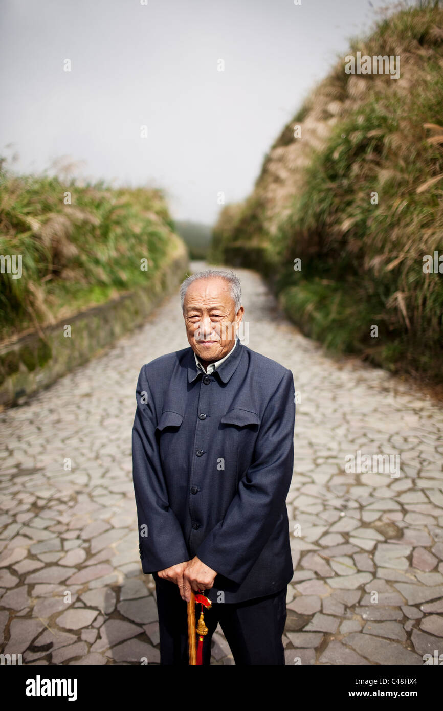 A man from mainland China, Yangmingshan National Park, Taiwan, October 25, 2010. Stock Photo