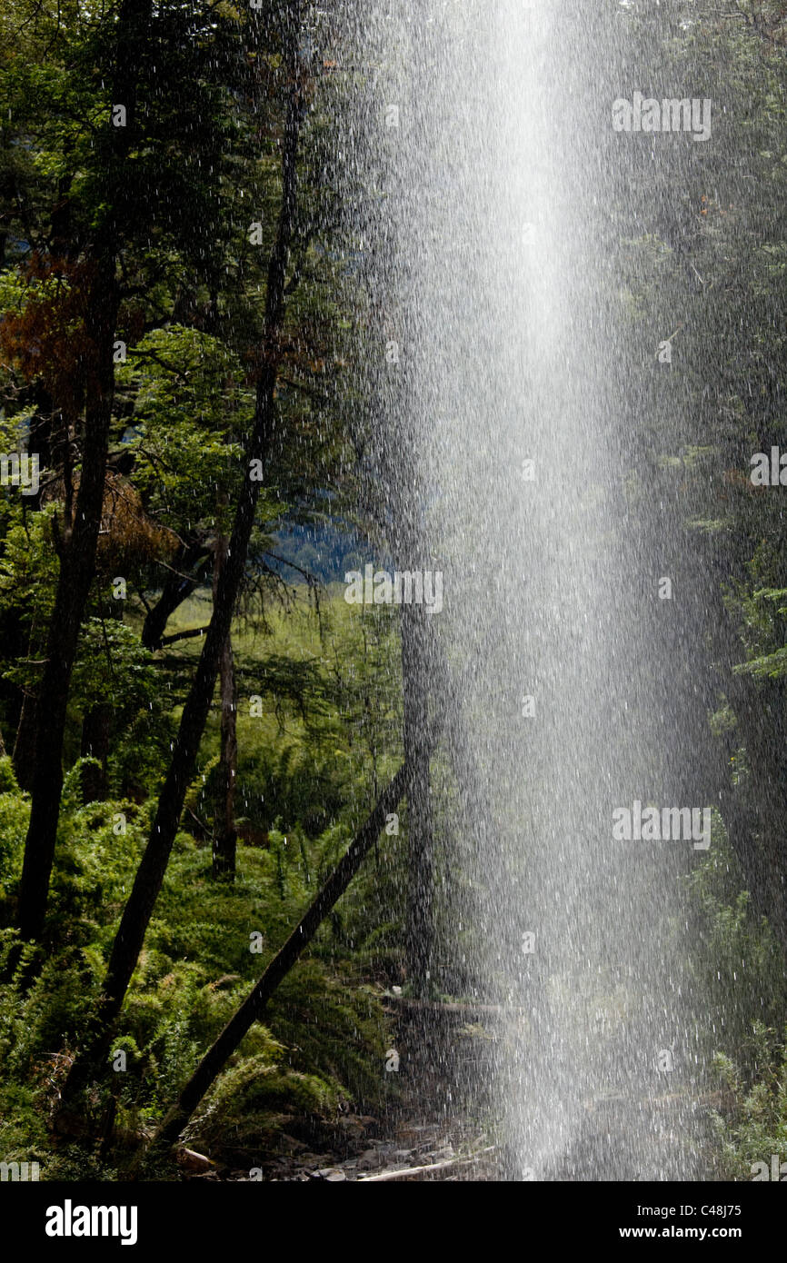 Photograph of a waterfall in Patagonia Argentina Stock Photo