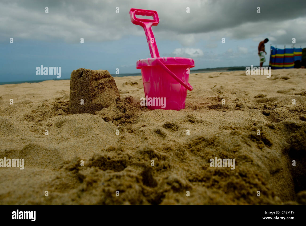 pink bucket and spade