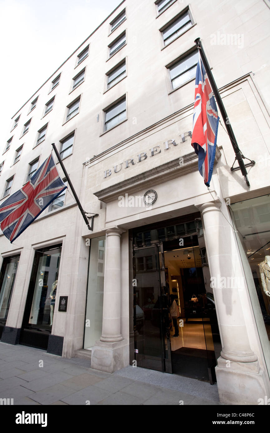 Burberry  British luxury fashion house Mayfair branch, London, UK Photo:Jeff Gilbert Stock Photo