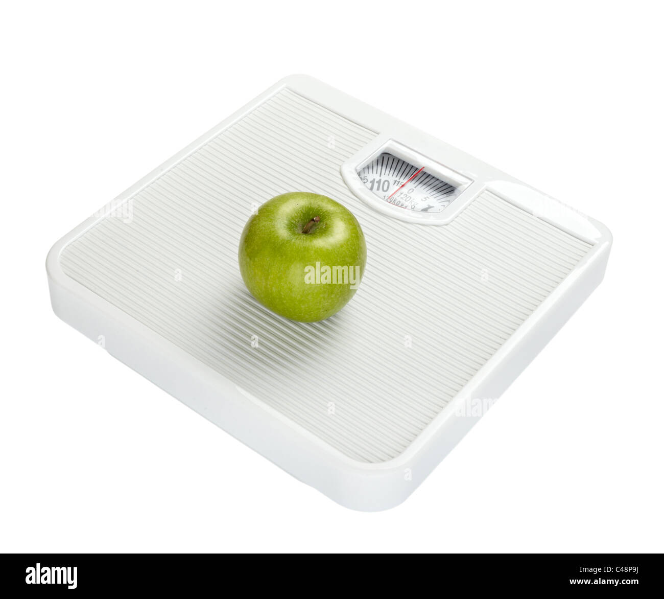 close up of a weight scale Stock Photo