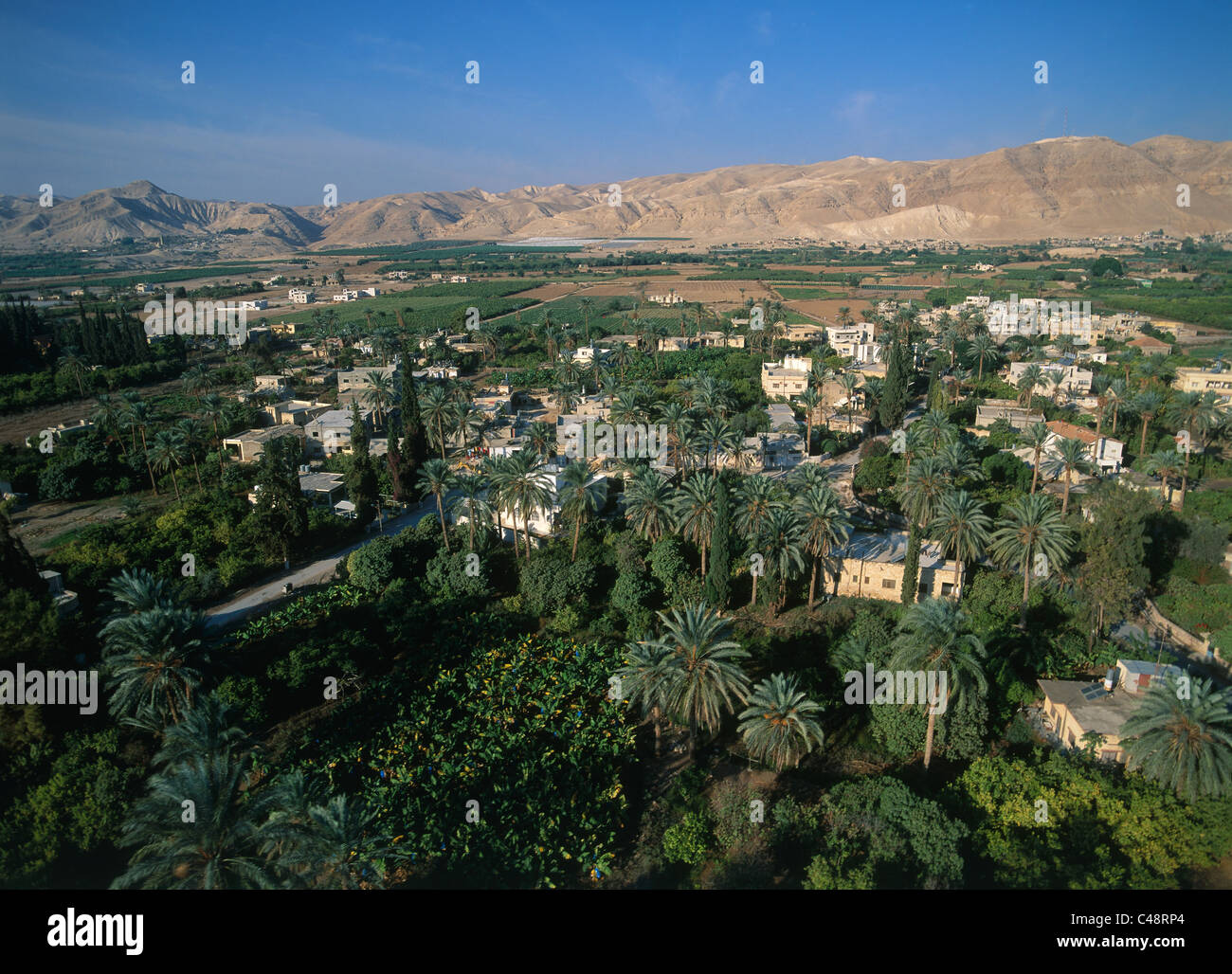 Aerial view of the city of Jericho Stock Photo Alamy