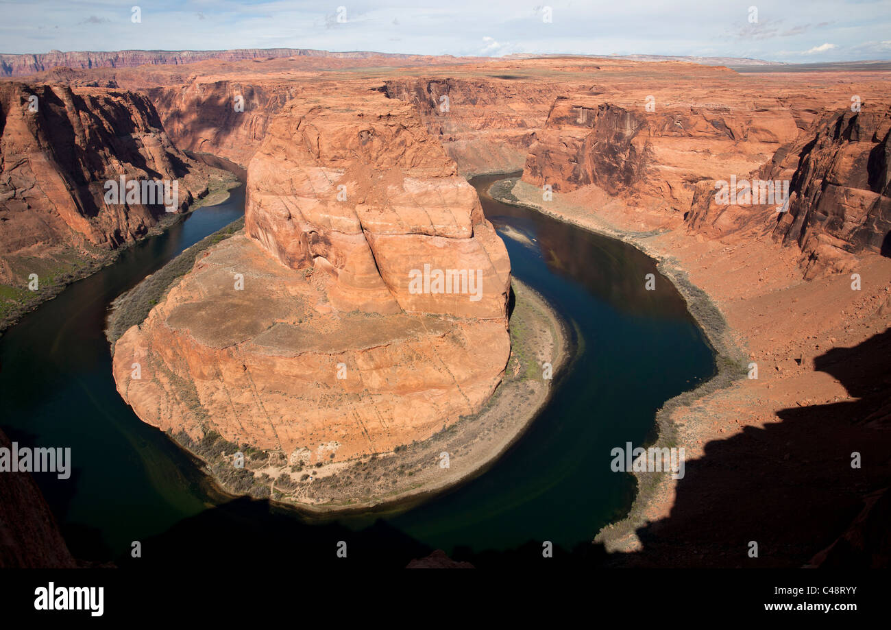 horseshoe bend scenic viewpoint page Arizona USA Stock Photo