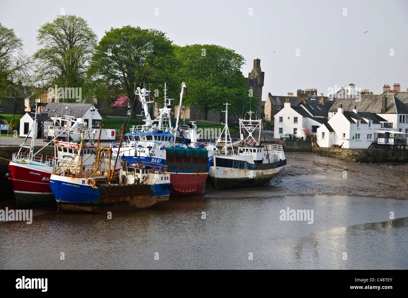 Scallop fishing boats at Kirkcudbright, Dumfries and Galloway, Scotland