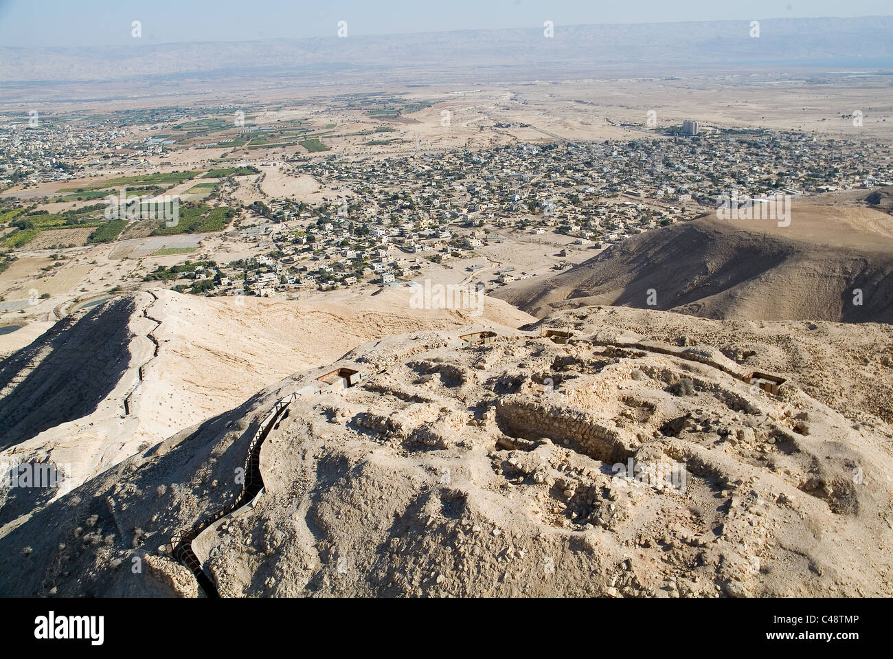 Aerial view of the Judea Desert Stock Photo