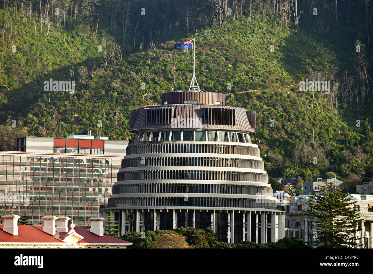 Wellington , New Zealand parliament Stock Photo