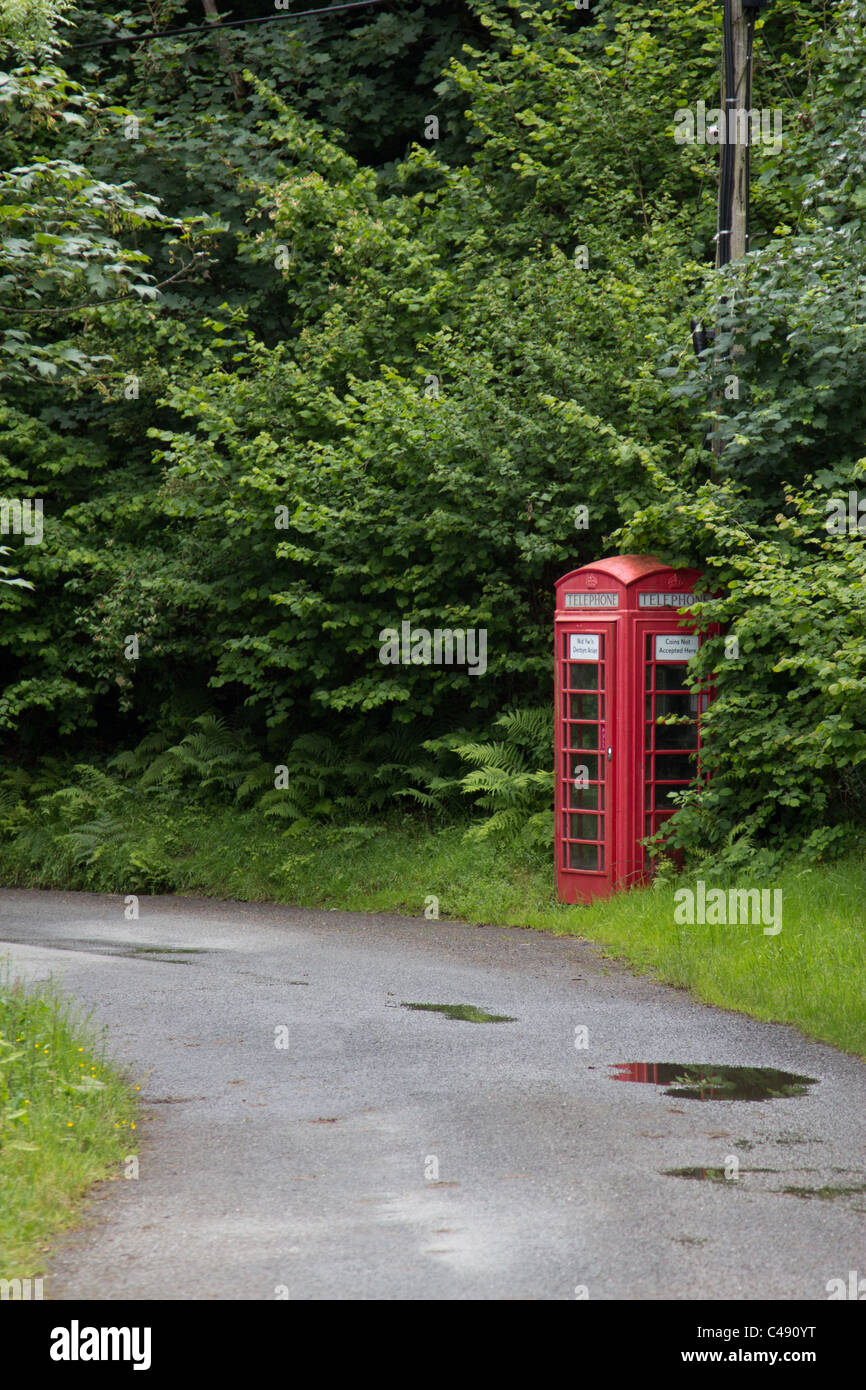 Rural phonebox Stock Photo