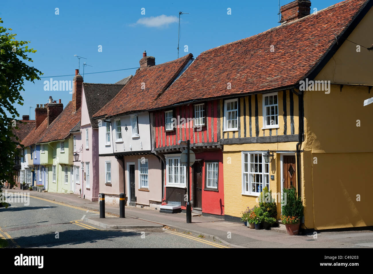 Castle Street, Saffron Walden, Essex Stock Photo Alamy