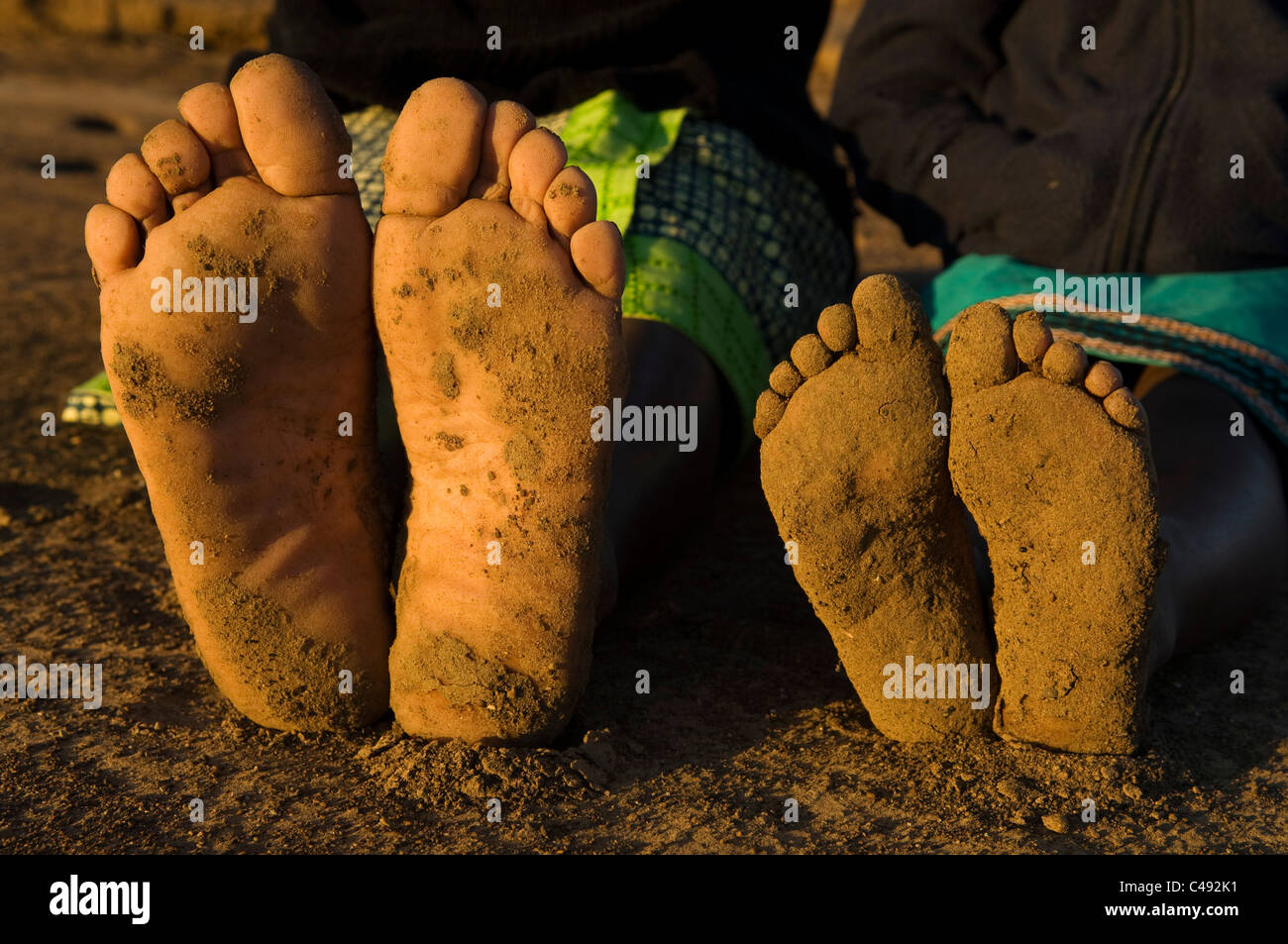feet, mother and child, KwaZuluNatal, South Africa Stock Photo Alamy