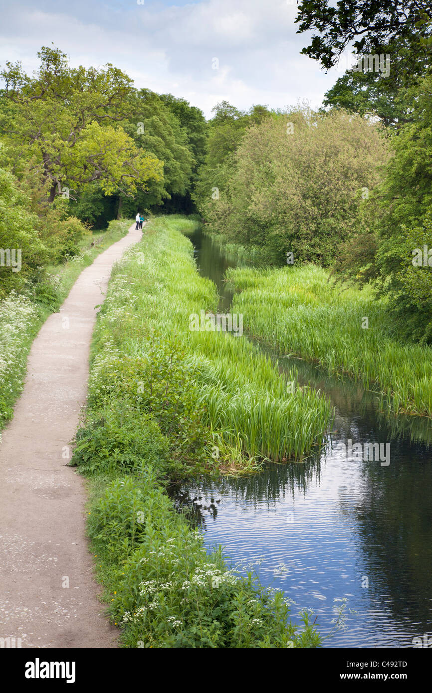 Cromford Canal, Derbyshire, England Stock Photo