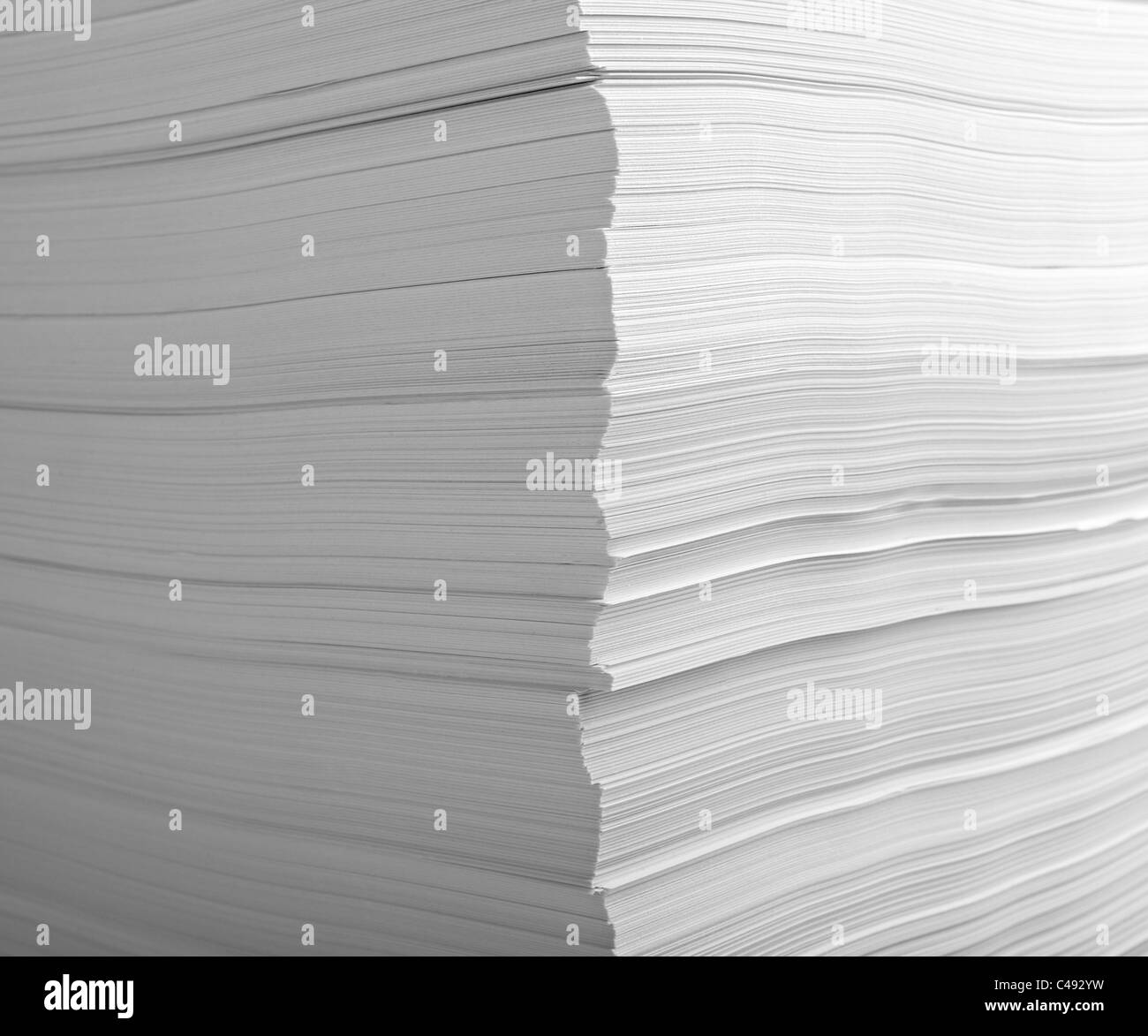 stack of paper Stock Photo Alamy