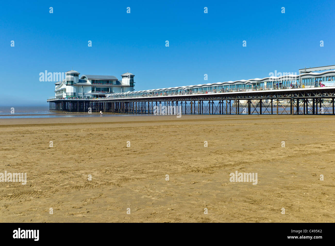 New Grand Pier, Weston Supe Mare, Somerset, UK Stock Photo