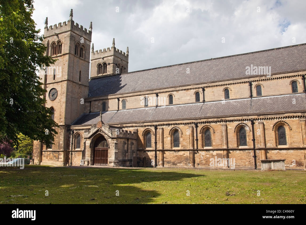 Priory Church, Worksop, Nottinghamshire, England Stock Photo