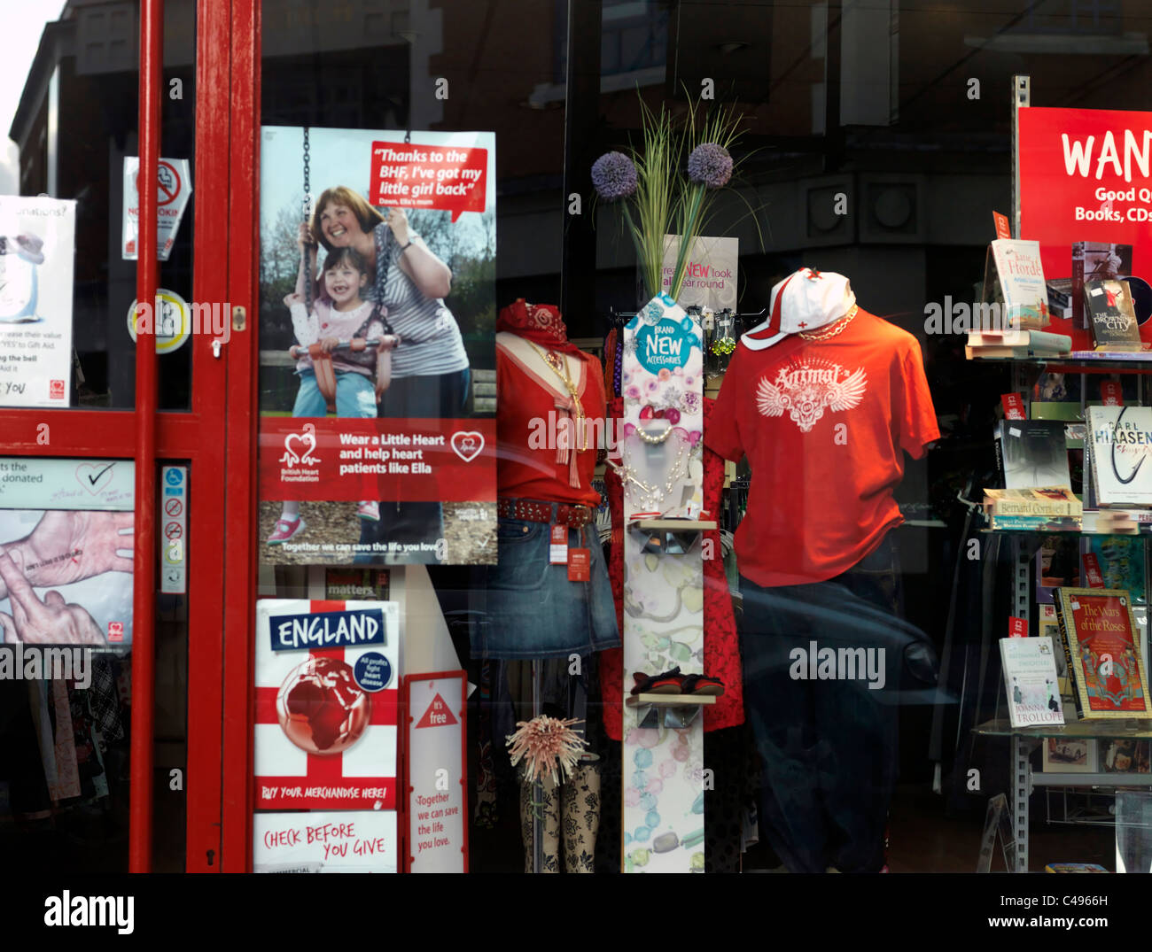 Charity shop window display hi-res stock photography and images - Alamy