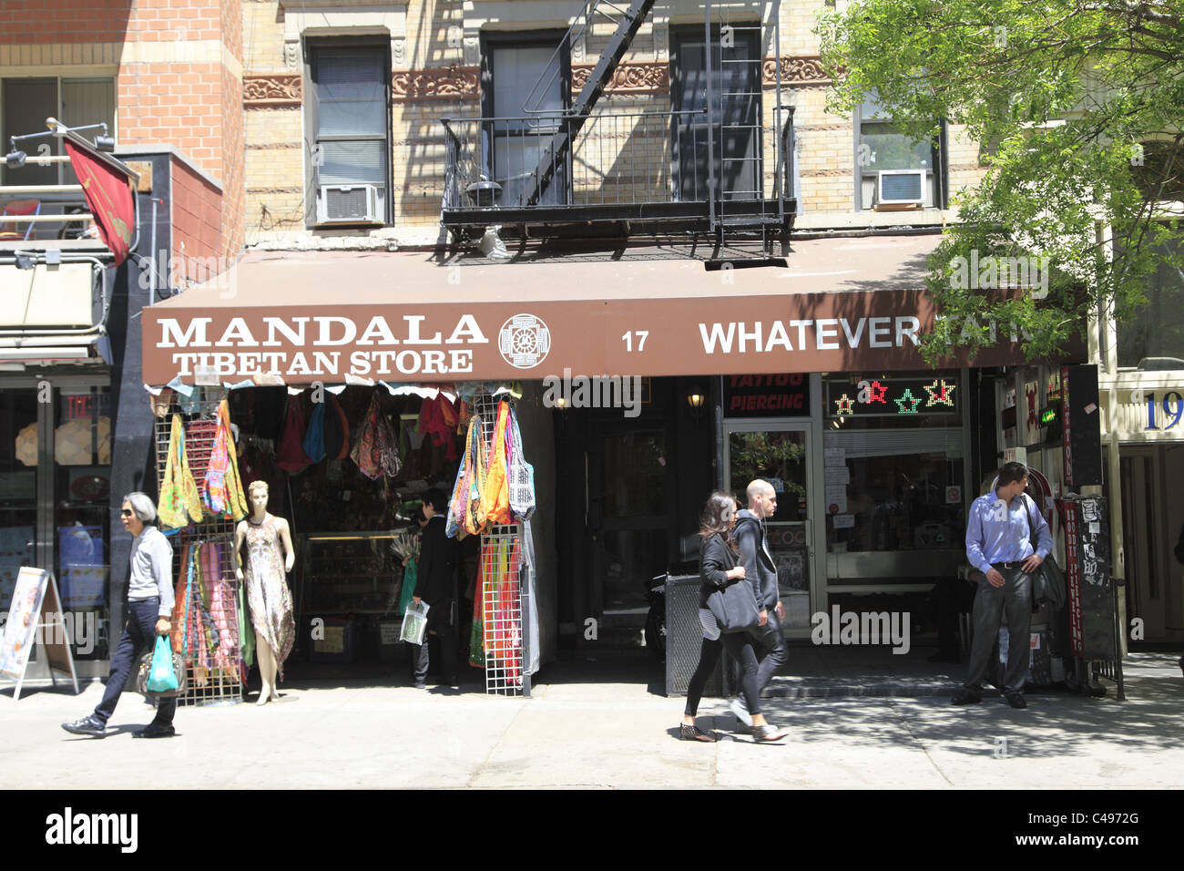 St. Marks Place, 8th street, East Village, Manhattan, New York City Stock Photo