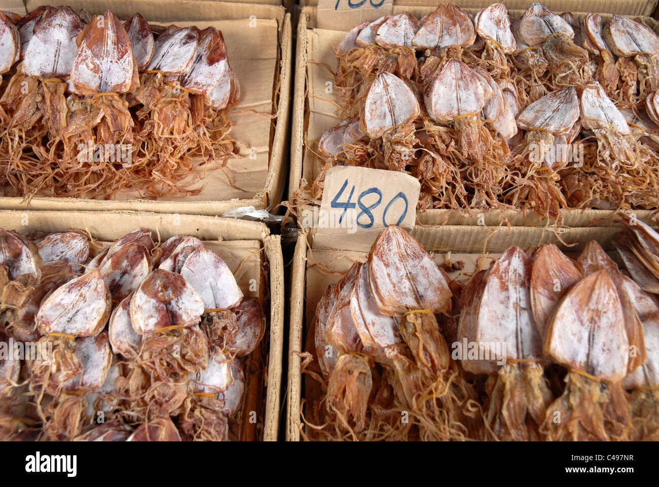 Dried Squid, Chinatown Bangkok Thailand Asia Stock Photo Alamy