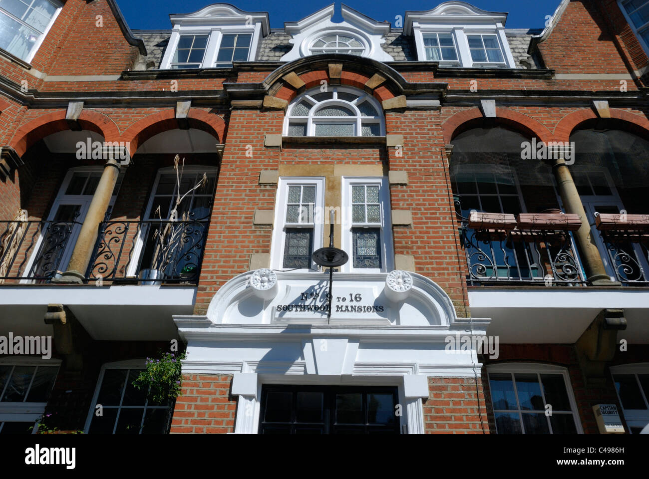 Southwood Mansions apartment building, Highgate N6, London, England ...