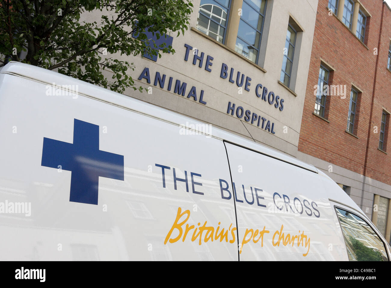 The Blue Cross Animal Hospital in Hugh Street, Victoria, London. Stock Photo