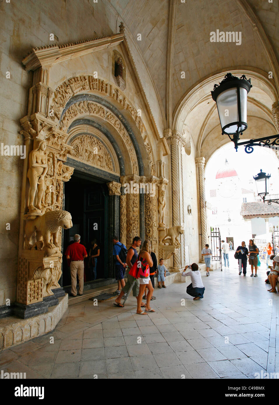 Trogir, church of St. Lawrence Stock Photo