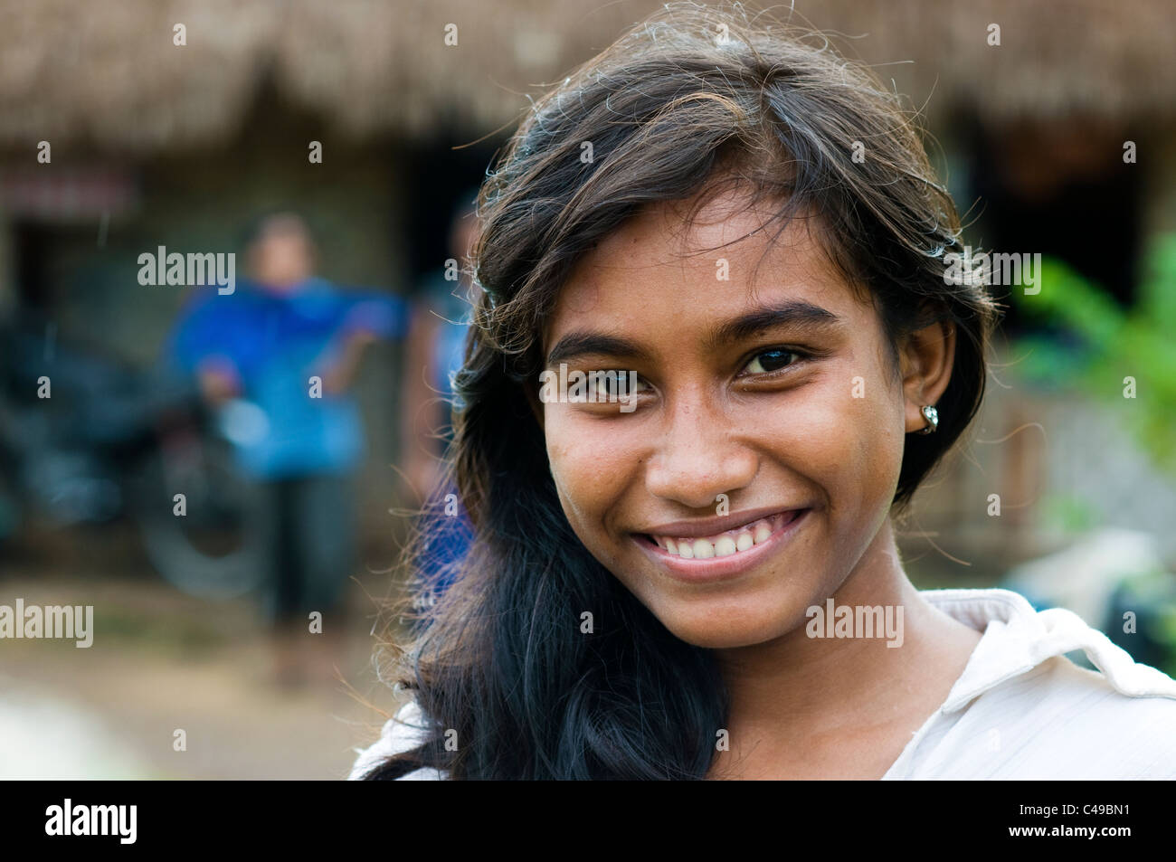 Young woman pero sumba indonesia Stock Photo