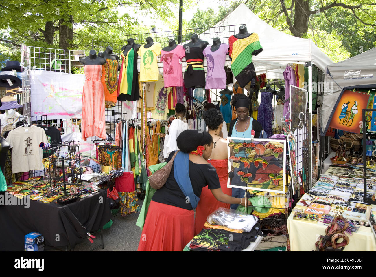 African Bazaar during the Dance Africa Festival at the Brooklyn Academy