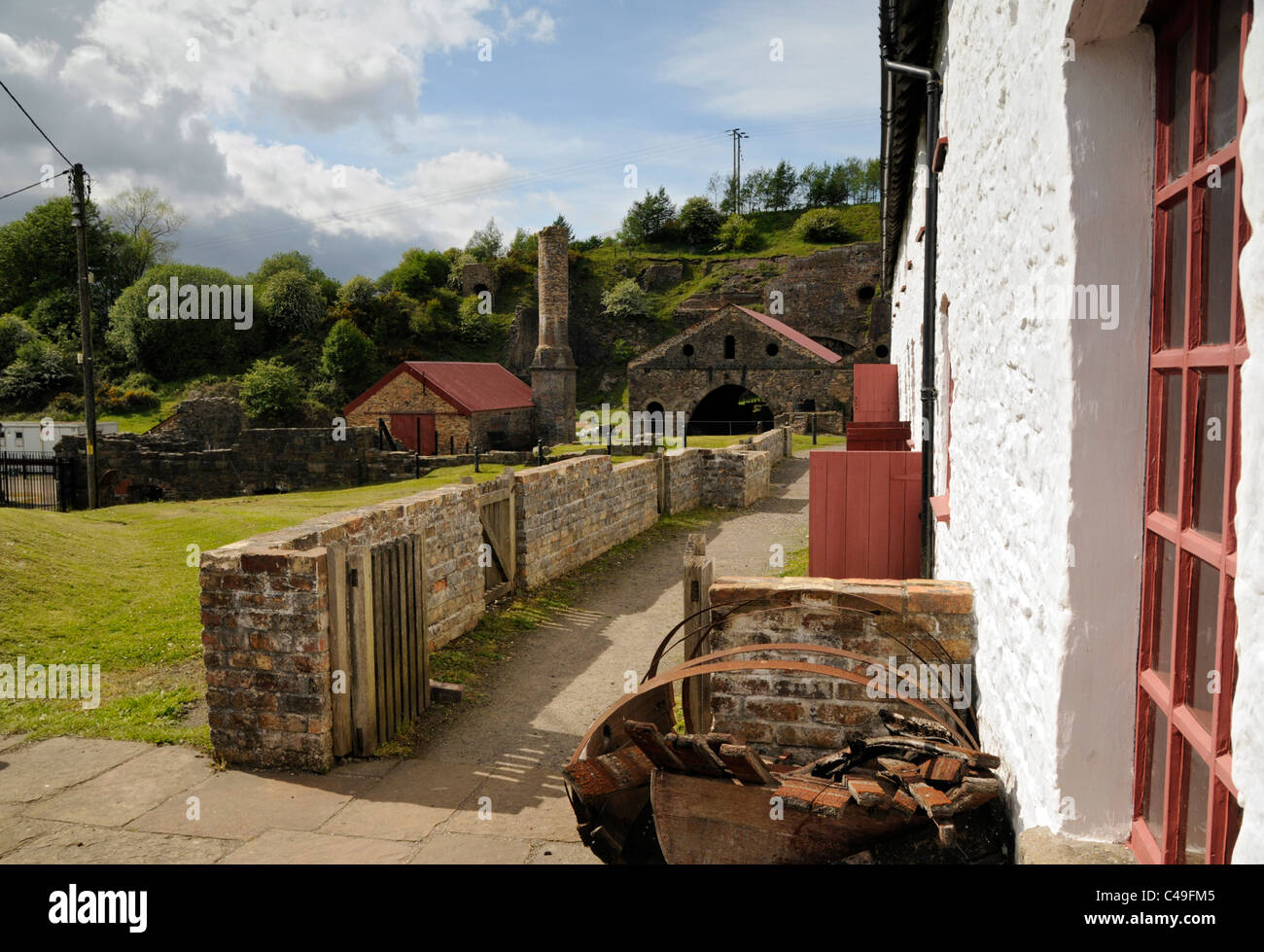 Blaenavon Ironworks Stock Photo Alamy