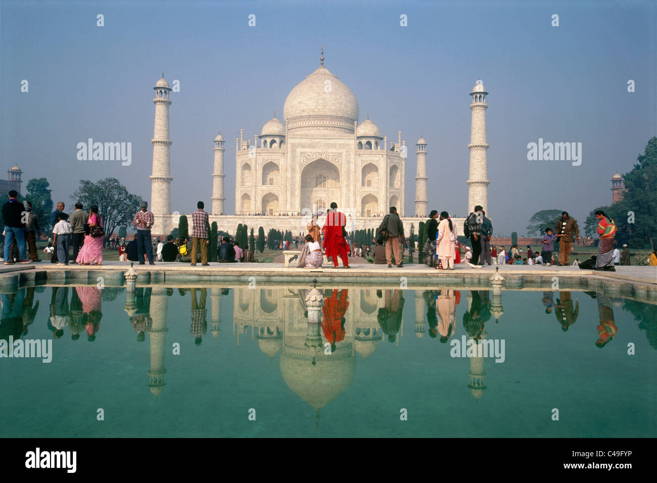 Photograph of the Taj Mahal in India Stock Photo