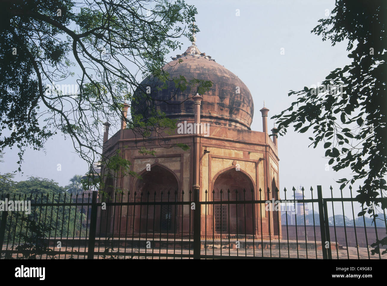Photograph of part of the Taj Mahal in Agra India Stock Photo
