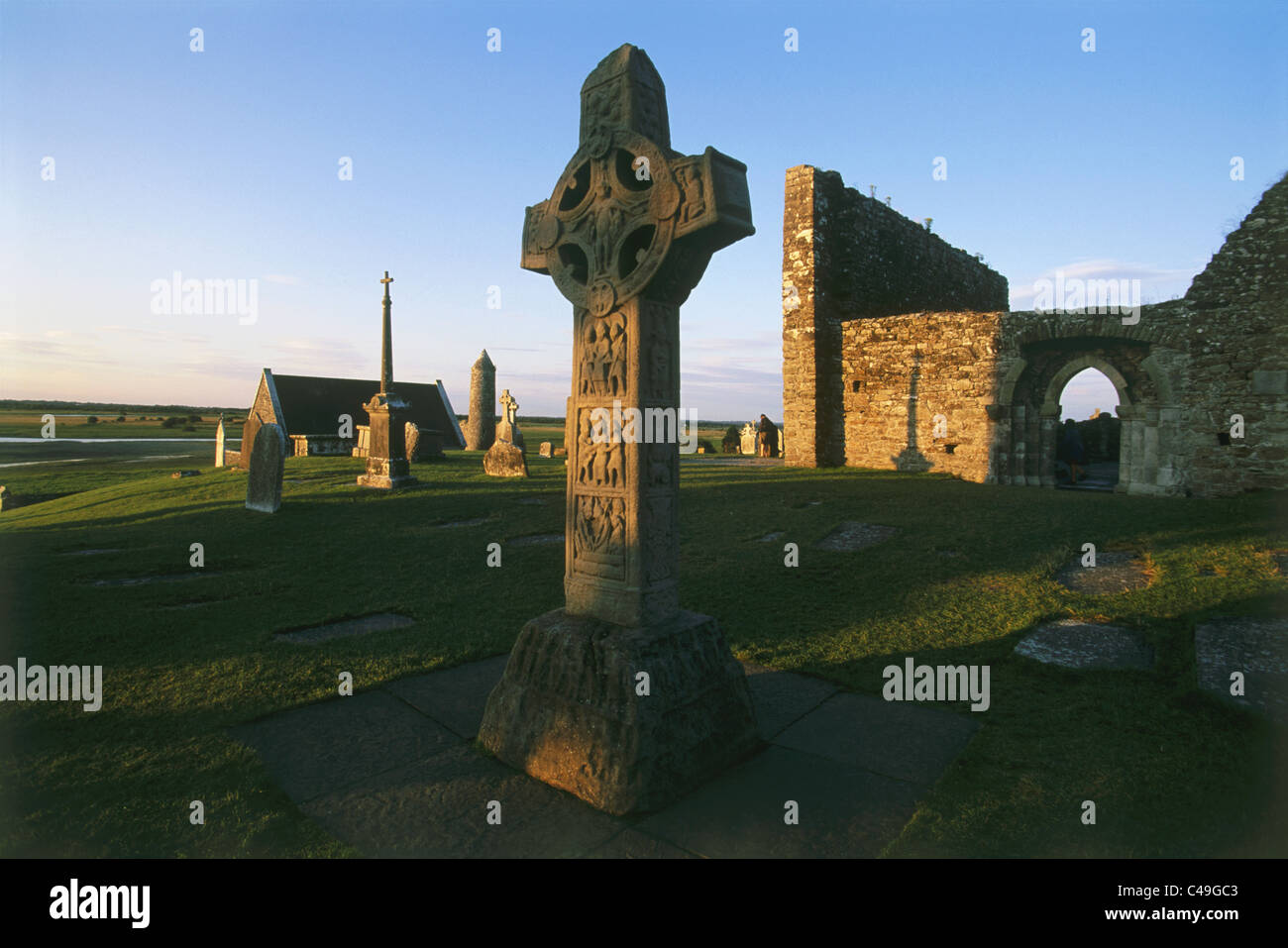 Photograph of an ancient cemetry in Ireland Stock Photo