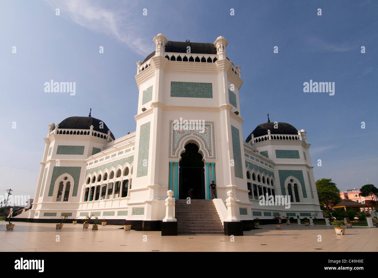 Al Mashun Grand Mosque, Medan, North Sumatra, Indonesia Stock Photo