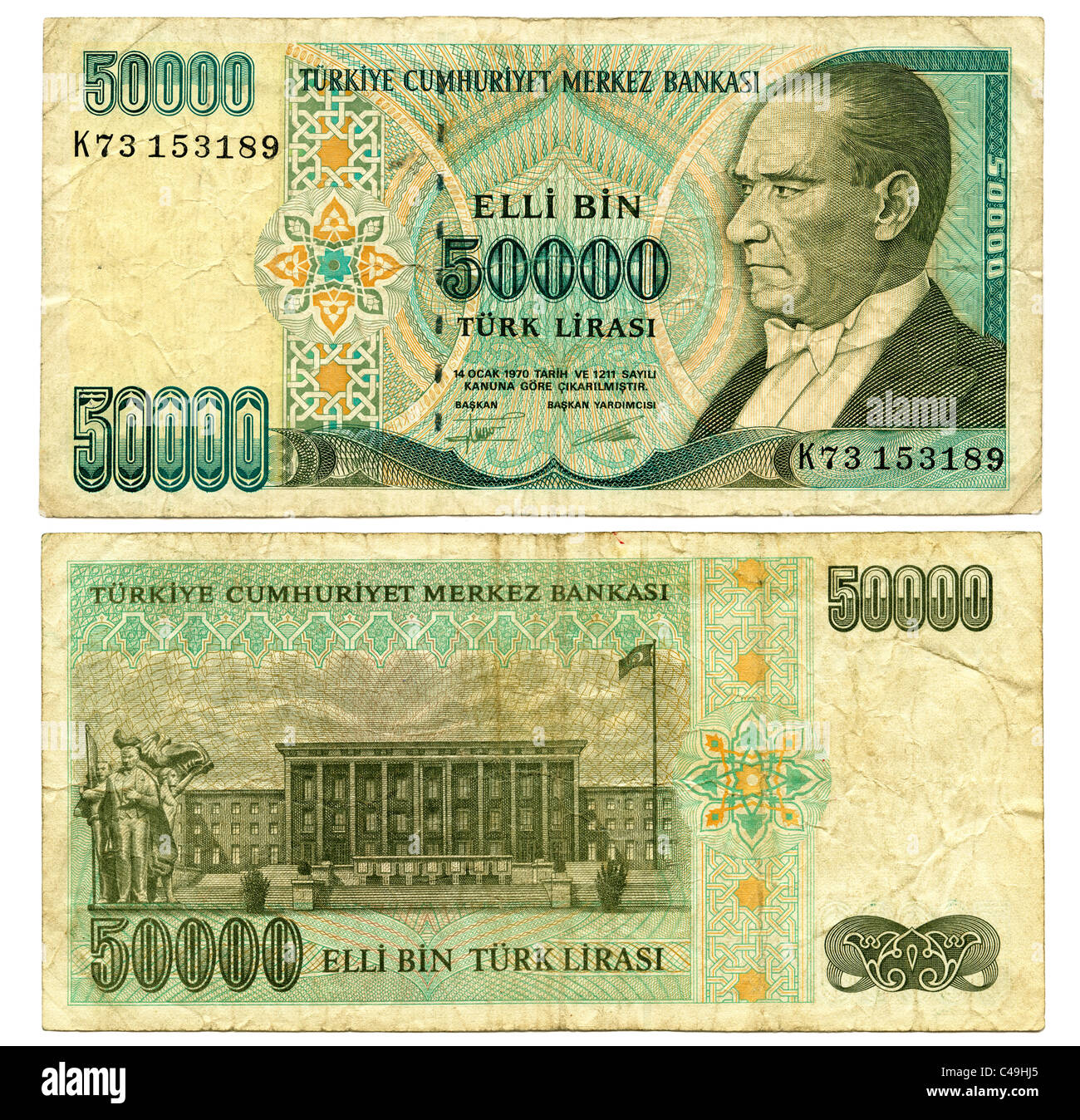 Turkish lira note hi-res stock photography and images - Alamy