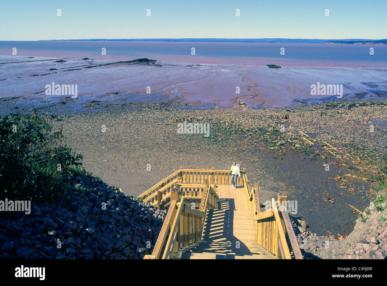 Bay of Fundy at Joggins Fossil Cliffs, Joggins, Nova Scotia, Canada