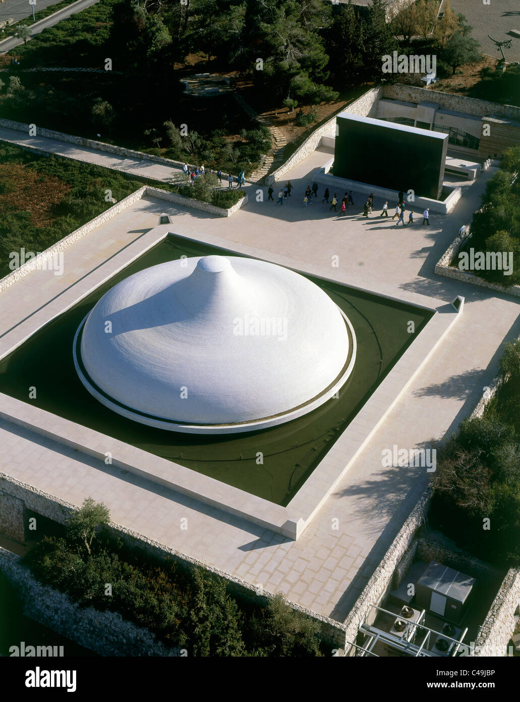 Aerial photograph of the Shrine of the Book in Jerusalem Stock Photo ...